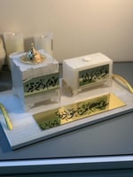 طقم مباخر اكريليك بالاسم