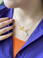 سلسال بالاسم مرصع زركون