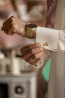 طقم سبحة وكبك بتصميم فخم بالاسم