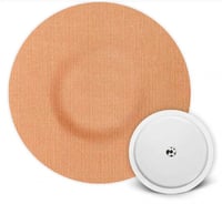 Fixic لاصق لون بيج دائري الشكل بدون صمغ في المنتصف