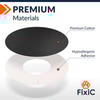 لاصق دائري اسود fixic