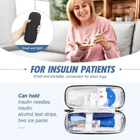 حافظة انسولين قلمين ازرق داكن