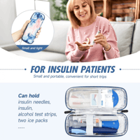 حافظة انسولين قلمين ابيض