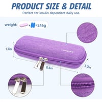 حافظة انسولين قلمين بنفسجي