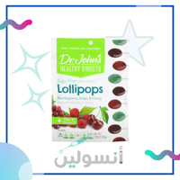 مصاصات دكتور جون الصحية توت أزرق ، عنب وكرز