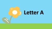 letter A درس انجليزي