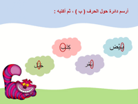 درس حرف الباء (ب) لغتي صف أول ابتدائي