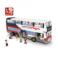 سلوبان قطع تركيب بلاستيك الباص المزدوج - 741 قطعة