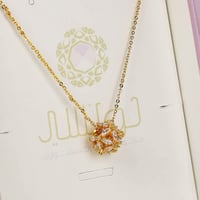 سلسال ناعم مطلي ذهبي