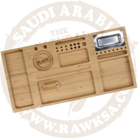 RAW Triple Flip Bamboo Magnetic Rolling Tray