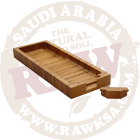 RAW Triple Flip Bamboo Magnetic Rolling Tray