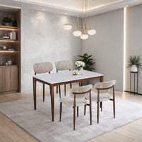 طاولة طعام رخام 4 كراسي