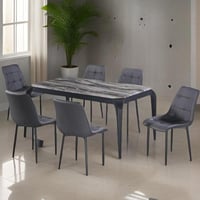 طاولة طعام رخام 6 كراسي