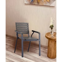 كرسي مفرد رمادي غامق