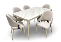 طاولة طعام رخام 8 كراسي