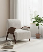 كرسي كنبة مفرد ارجل خشب