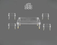 طقم طاولات اكرلك أرضي ارجل ذهبي