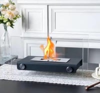 اباجورة دفاية إيثانول مستطيل ابيض