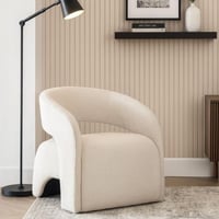 كنبة قماش لون بيج