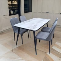 طاولة طعام رخام 4 كراسي