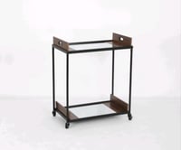 عربية تقديم خشب مع مراية