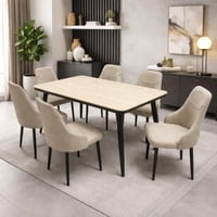 طاولة طعام رخام 6 كراسي