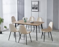 طاولة طعام خشب 6 كراسي