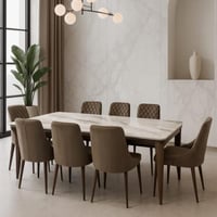 طاولة طعام رخام 8 كراسي