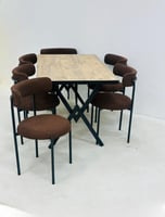 طاولة طعام خشب 6 كراسي