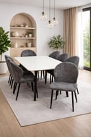 طاولة طعام رخام 8 كراسي