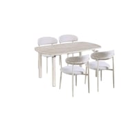 طاولة طعام رخام 4 كراسي