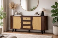 دولاب بوفية خشب مقاس 160