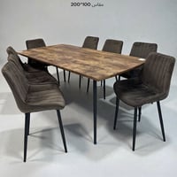 طاولة طعام خشب 8 كراسي