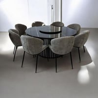 طاولة طعام سرميك دائري