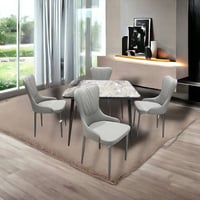 طاولة طعام رخام 4 كراسي