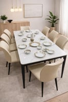 طاولة طعام بورسلان 8 كراسي