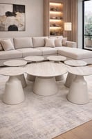 طقم طاولات مجلس سصطح خشب