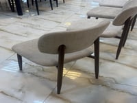 كرسي مفرد قماش بيج