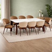 طاولة طعام رخام 8 كراسي