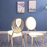 كرسي ملكي جلد ذهبي