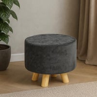 كرسي بف قاعدة خشب