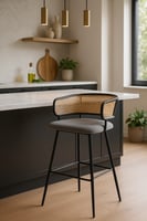 كرسي بار راتان