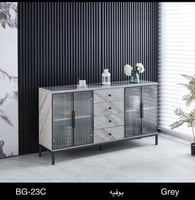 دولاب بوفية رصاصي مقاس 160*80