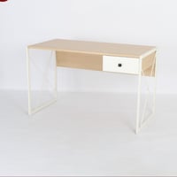 طاولة حديد سطح خشب 120*60 ارتفاع45