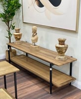 طاولة بلازما لون بني مقاس 160-40-50