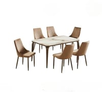 طاولة طعام رخام 6+1 3 الوان