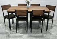 طاولة طعام 6 كراسي خشب