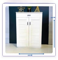 دولاب جزم خشب 2 باب