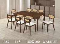 طاولة طعام خشب ماليزي 8 كراسي