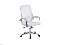 كرسي دوار لون ابيض